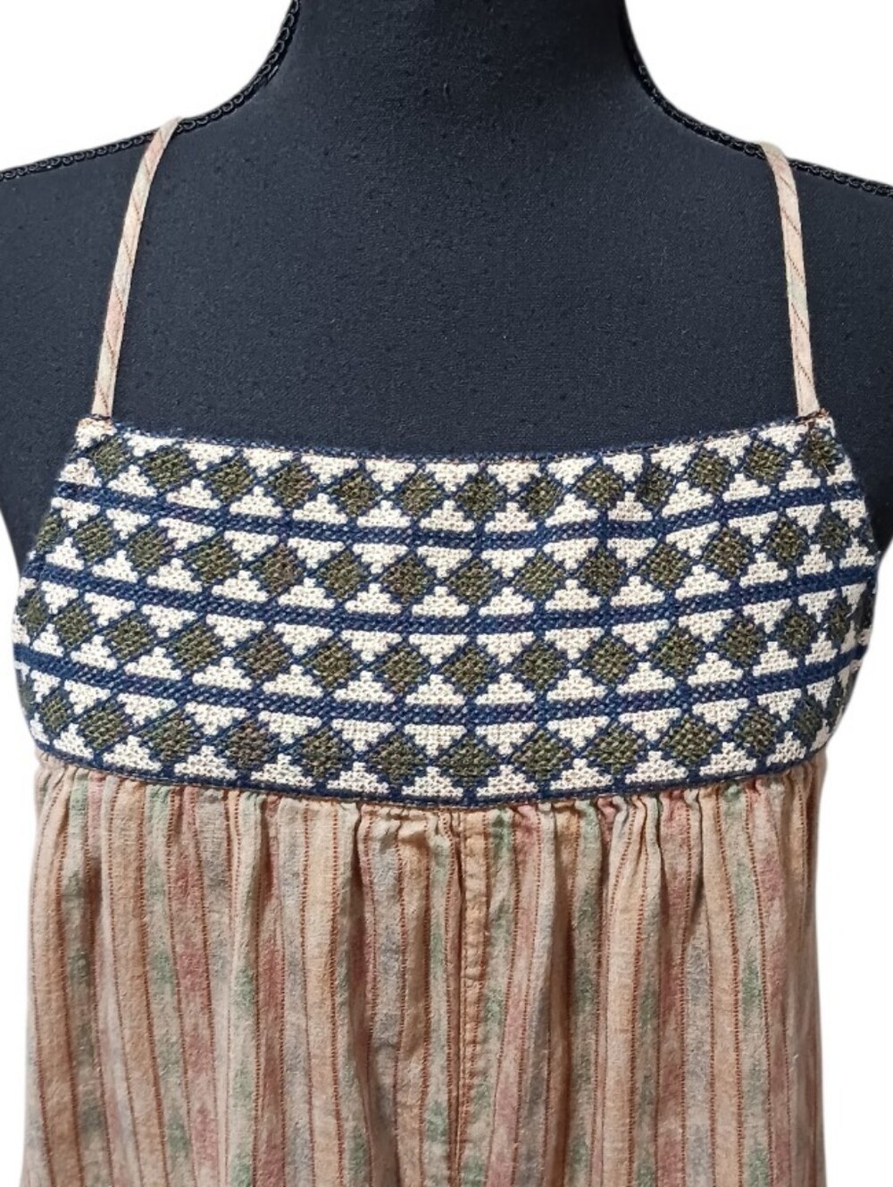 Sundance Yemi Tie Back Strap Vintage Inspired Wide Leg Jumpsuit - Picture 4 of 11